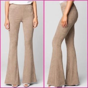NWT Free People suede bell bottom flares